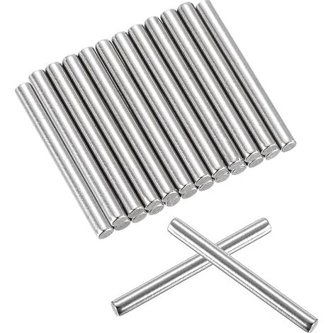25 Pcs 3mm x 30mm 304 Stainless Steel Shelf Pegs, Adjustable Shelf Support Pegs, Silver Cylindrical Element (0.12 x 1.18 Inches) (1/5)