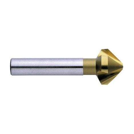 Exact 05546 Svasatore conico 6.3 mm HSS TiN Alberino cilindrico 1 pz.