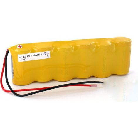 Exalium Premium – Pile 9V type 6LR20 pour alarme TALCO – Tension 9V – Compatible sirènes Tyxal et Syderal – Solution sécurisée pour systèmes d'alarme
