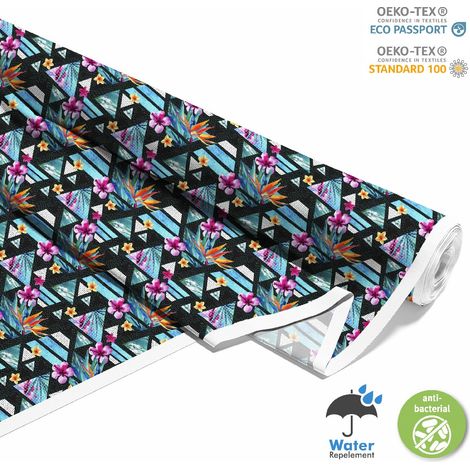 TESSUTI DECORATIVI PER ESTERNI OXFORD - Motivo Fiori modernI DX184 (1/5)