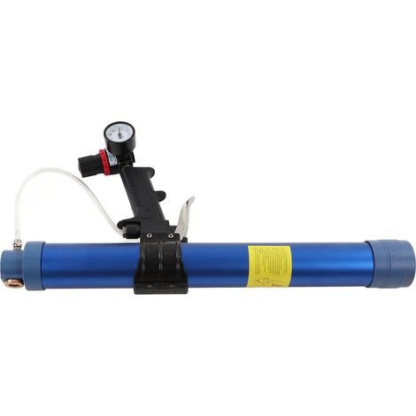 1/4-Zoll-Druckluft-Glasklebepistole mit Manometer, einstellbarer Geschwindigkeit, flexiblem Dichtmittel-Verschließwerkzeug, 600 ml Fassungsvermögen (1/5)