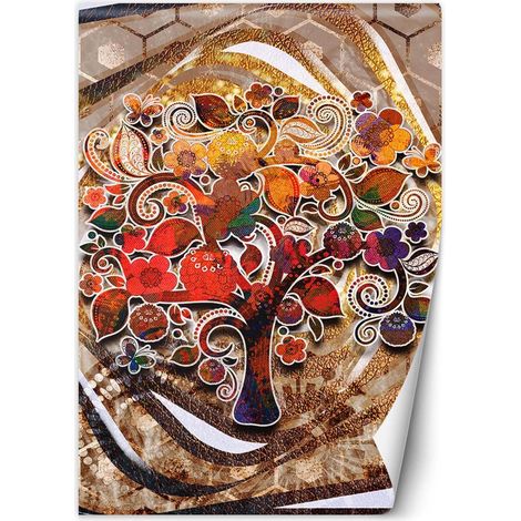 Fototapete Bunter Baum des Lebens Klimt 150x210 cm (1/5)