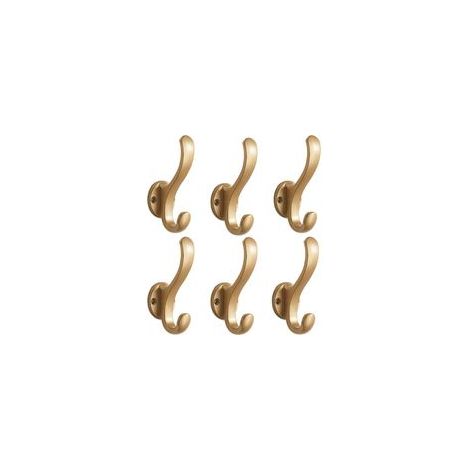 Lot de 6 Patere murale Porte manteau mural Crochets et patères pour la maison Porte manteau salle de bain Patere salle de bain Patere porte manteau pour L'entrée Garage Chambre Balcon Salle Bains (1/5)