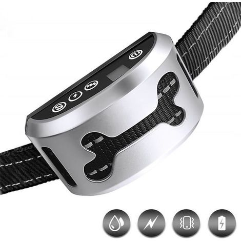 Collier anti-aboiement ELCKNER pour chien – 3 modes, 7 niveaux, IP65, réglable (petit/moyen/grand) (1/4)