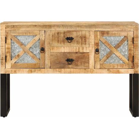 Maison Exclusive - Credenza 110x30x74 cm in Legno di Mango Grezzo (1/5)