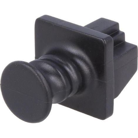 Cache anti-poussiere enfichable pour prise RJ45 - Noir