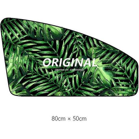 Pare-soleil magnétique pour voiture, protection UV, pare-soleil de fenêtre pour enfants, accessoires de voiture universels d'extérieur, rideau de protection solaire, motif forêt tropicale. (1/5)