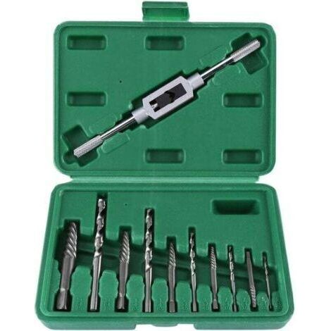 Extracteur de vis cassé,11pcs kit d'Extracteur de Vis Extracteur de vis endommagé Extractor Set pour l'Enlèvement de Vis Cassées ou Endommagées Boulons Fastners Outil de Suppression