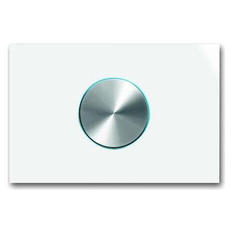 Bouton Rotatif Busch-Prion Blanc Studio Brillant 2CKA006310A0117 ABB 586750