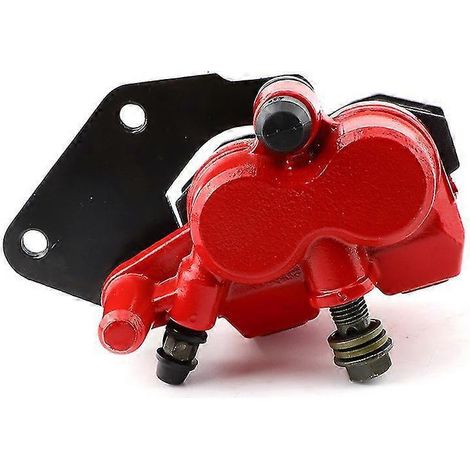 Étriers de frein compatibles avec divers scooters et motos 50 cm³, 125 cm³, 150 cm³ et 250 cm³ (pompes de frein GY6 QMB139 avec plaquettes de frein – Rouge) (1/5)