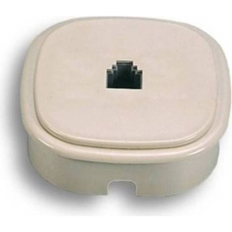 10 x FME 22.240 PRESA TELEF PARETE INCASSO PLUG 6-4C