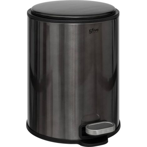 Mülleimer delta 6l metall schwarz - 5five (1/5)