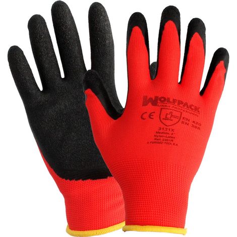 WOLFPACK LINEA PROFESSIONAL - Gants Gripflex en latex/nylon taille 6" (paire)