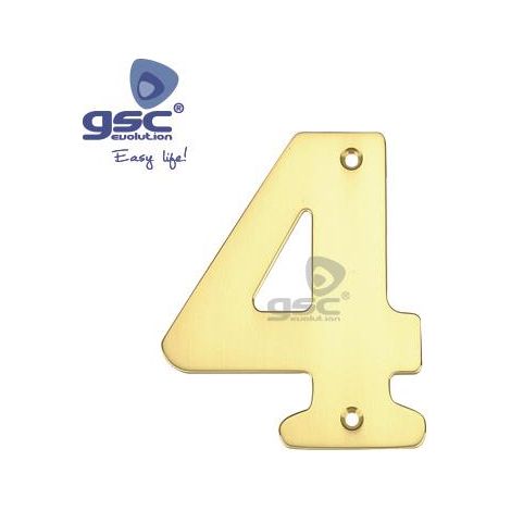 Porte numéro 4 en acier inoxydable avec vis GSC 003302604