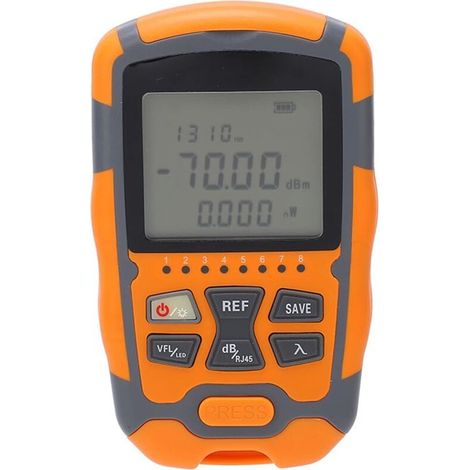 Digital Fiber Optic Power Meter, Optical Cable Tester, Measuring Range -70+10dBm (1/5)