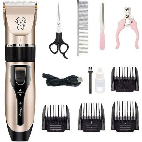 Tosatrici professionali per cani, tosatrici per cani a pelo lungo, kit elettrici per la toelettatura dei cani, rasoi per cani, tosatrici per gatti, tagliacapelli, kit per la toelettatura degli animali (1/3)