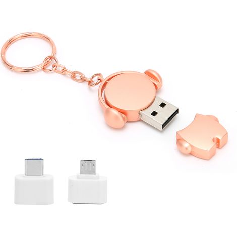 Clé USB Voiture Dessin Animé 2.0 Disque Flash Transmission Haute Vitesse Stockage Or Rose (4 Go) (1/5)