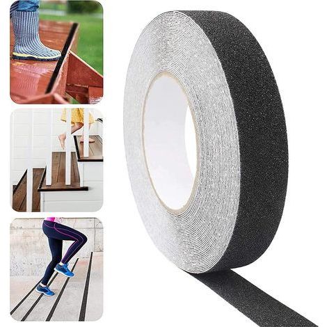 Ruban Antidérapant Adhésif, 15M25MM Ruban Antidérapant pour Escalier Adopte la Conception Auto-adhésive, Ruban Adhésif Antidérapant PVC pour toutes Sortes d'escaliers et Bande Antidérapante Adhésive (1/5)