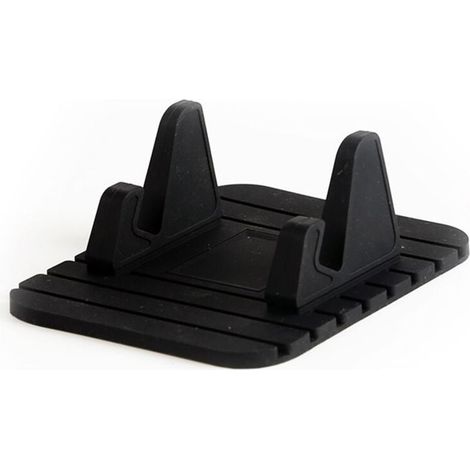 1 Support Téléphone Silicone, Angle Réglable, Tapis Anti-dérapant, Fixation Tableau de Bord, Universel GPS GSM (1/5)
