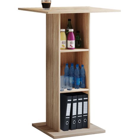 Mesa de pie de escritorio de pie de madera Bofus 108x70x70 - VCM