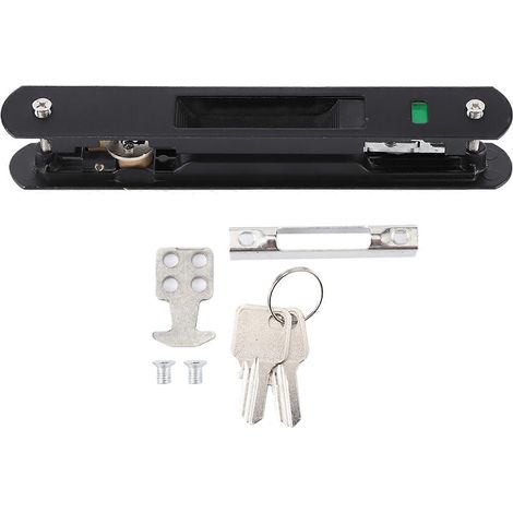 Verrou à glissière pour porte coulissante, loquet moderne double face, fixation murale pour fenêtre, sécurité maison, modèle unique (1/5)
