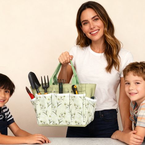 Sac de rangement Portable pour outils de jardin, sac de rangement en tissu Oxford, sac de rangement polyvalent pour outils d'extérieur et ménagers (1/5)