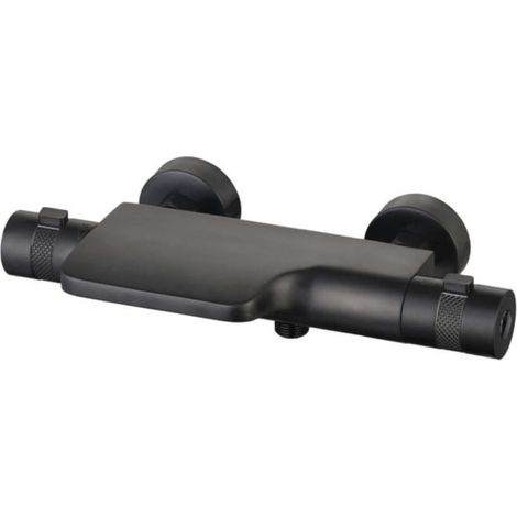 Grifo de baño/ducha Spirit PVD negro mate cepillado