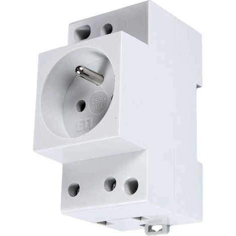 PRISE MODULAIRE 2P+Z 10/16A 230V SUR RAIL 002414010 ETI-POLAM 5904722995918