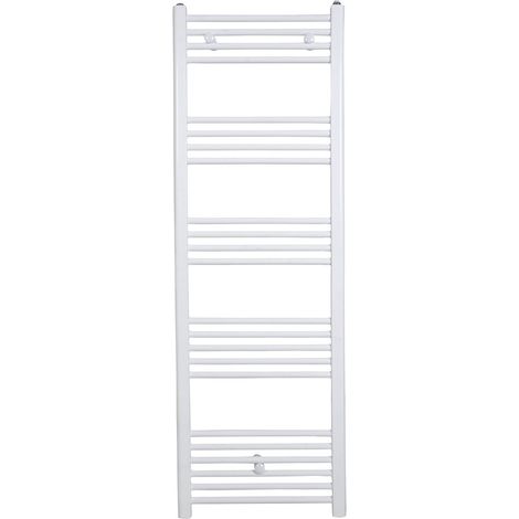 Stano. – Radiateur sèche-serviettes eau chaude 160 x 50 cm – Acier anticorrosion – Puissance 568 W – Tubes ronds horizontaux Ø 21 mm – Blanc RAL 9016 - CODA 160 X
