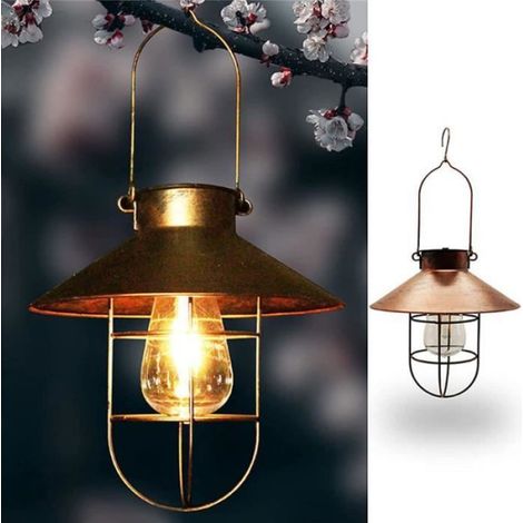 Lanterne Décorative - - Vintage - Métal - Solaire - IP55 (1/5)