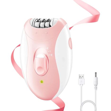 Depiladora femenina, depiladora eléctrica inalámbrica para mujer, depiladora con 2 velocidades y luz LED, depiladora eléctrica apta para rostro, zona del bikini, axilas, brazos y piernas. (1/5)