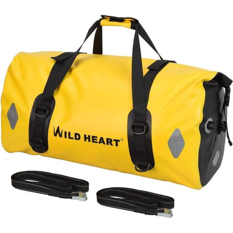 Motorrad Tasche wasserdicht 55L-77L Gelb mit Reflektoren (1/5)