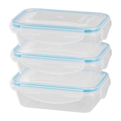 Dose MagicHome Lunchbox Set YH375, rechteckig, 3er Set, 400 ml, 162x111x51 mm