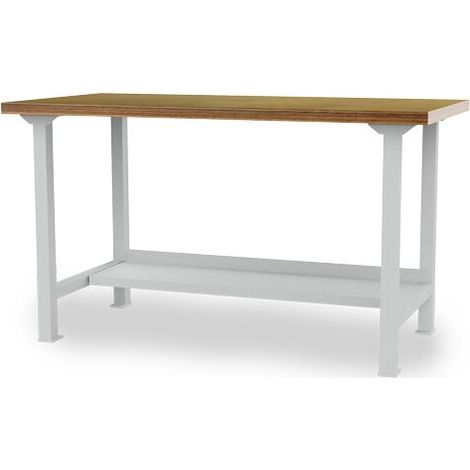 Reihenwerkbank Breite 2000 mm, 1 x Ablageboden halbe Tiefe Maße in mm (BxTxH): 2000 x 750 x 859 (1/4)