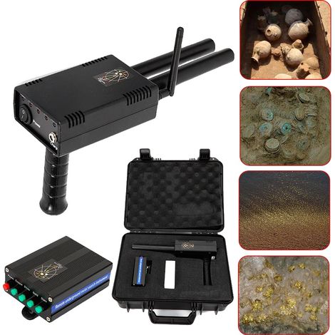 Détecteur de Métaux, Profondeur de Détection Maximale 20 Mètres, Portée de Recherche 1000 Mètres, Alimentation 12V 10001600mAh, Fréquence de Transmission 5.6-6KHz, Fréquence du Signal 360-440Hz (1/5)