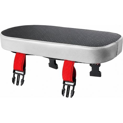 Siège arrière de vélo avec repose-pieds et tapis, compatible avec porte-bagages, coussin épais et moelleux (1/4)