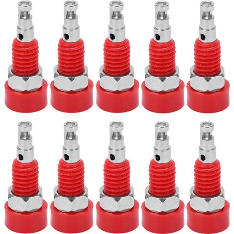 10 pièces Connecteur Banane Femelle 2mm Jack Panneau Mini Borne pour Instruments Électroniques (1/5)