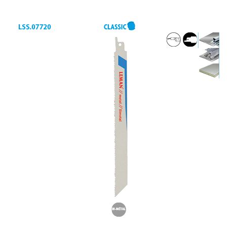 Boite de 5 lames scie sabre métal panneaux sandwichs Classic (1/4)