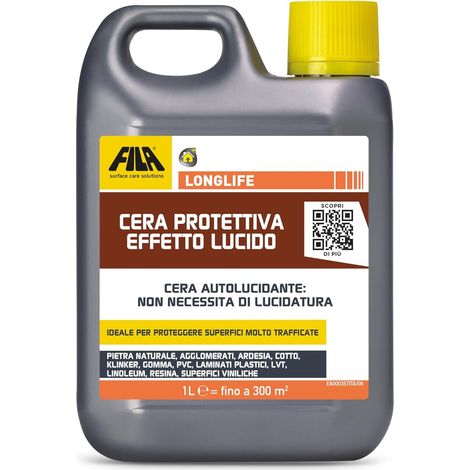 Longlife Cera Protettiva Effetto Lucido Pavimenti Cotto PVC Fila