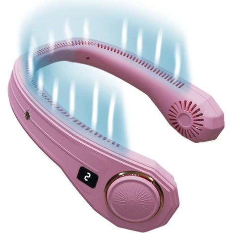 Ventilateur de cou sans pales, rechargeable par USB, pour hommes et femmes, petit ventilateur 4000 m (1/5)