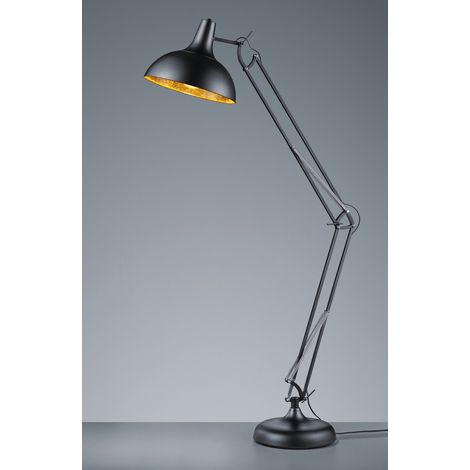 Lampadaire SALVADOR métal noir/or 180 cm style grue RL (1/3)