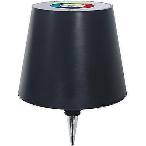 Lampe bouteille radio 2025, lampe à vin LED tactile à 3 couleurs et à intensité variable pour bars et fêtes (1/5)