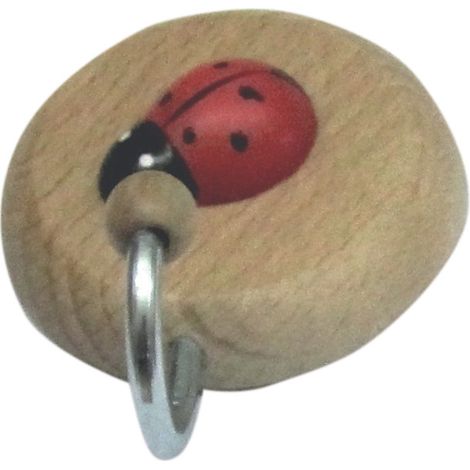 BL GANCIO ADESIVO IN LEGNO COCCINELLA 1 POSTO 2 PZ- DIESSE- 1,0 blister