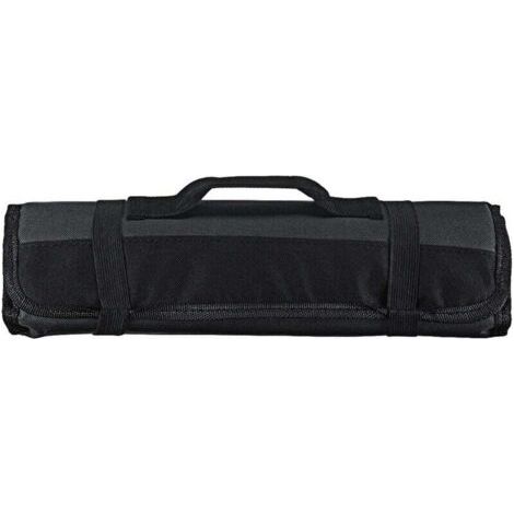Sac Organisateur de Rouleau D'outils, Fourre-tout à Outils à Enrouler à la Main Multi-poches, Pochette à Outils Portative à Rouler pour Sac à Outils(noir) (1/4)