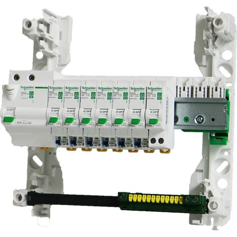 Tableau précâblé 6 disj + 1 ID Schneider Resi9 XP à vis