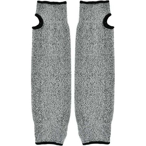 Manchon de Protection pour Bras, Manches Anti-coupures Manchon pour Bras de Sécurité Gants de Ttravail à Manches Lues Résistant aux Coupures pour Jardin Cuisine et Travaux Agricoles (45cm) (1/5)