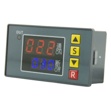 Contrôleur de temporisation programmable T3231, temporisateur numérique, relais unidirectionnel, sortie active, déclenchement automatique ou manuel, interface de déclenchement externe.- (1/5)