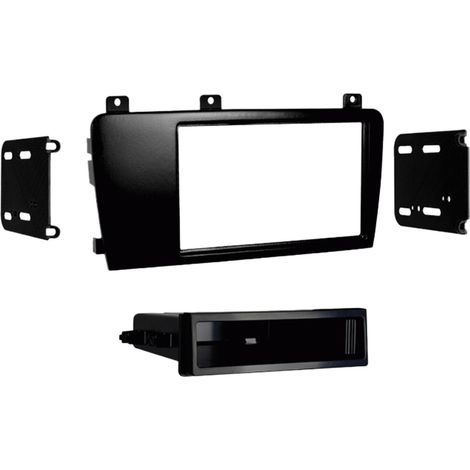 Support autoradio 2Din avec rangement pour Volvo S60 S70 V70 CX70 noir