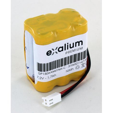 Batterie 7.2V 1.7Ah NiMh type BT5750 pour Alarme (GP150AAM6YMX)
