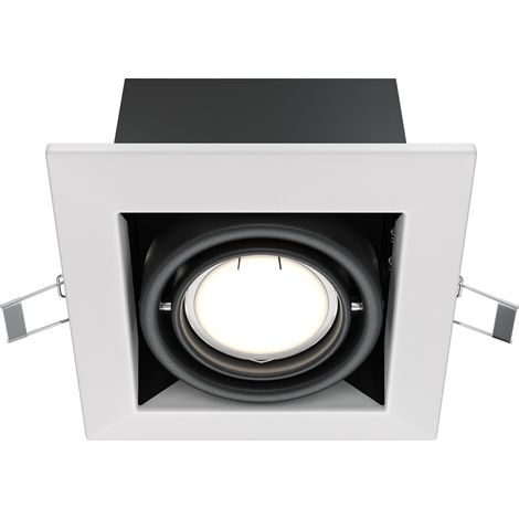 Faretto incasso soffitto quadrato bianco GU10 Maytoni DL008 (1/5)